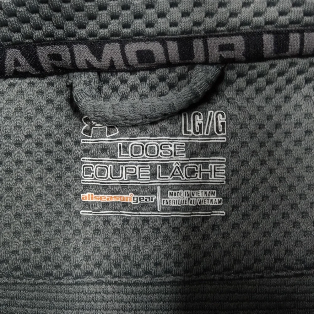 Under Armour Pullover Men Large Quarter‎ Zip Waffle All Season Gear Loose Fit UA